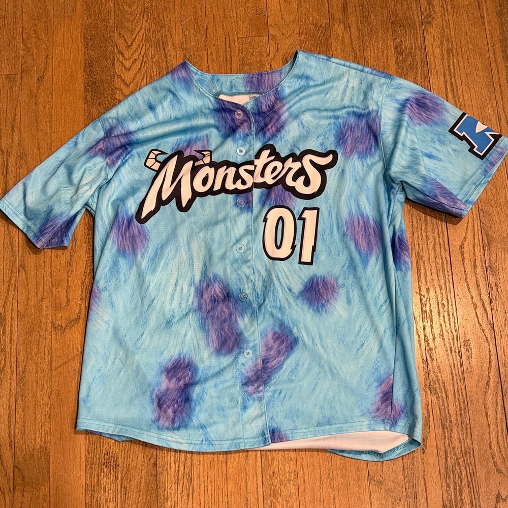 Monsters men’s Blue and Purple Shirt